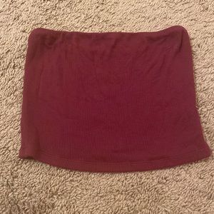 Red tube top